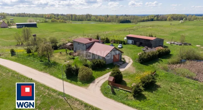 Dom na  sprzedaż Kowalki - Kowalki, gm. Gołdap | siedlisko 11,5 ha domem i budynkiem gospodarczym